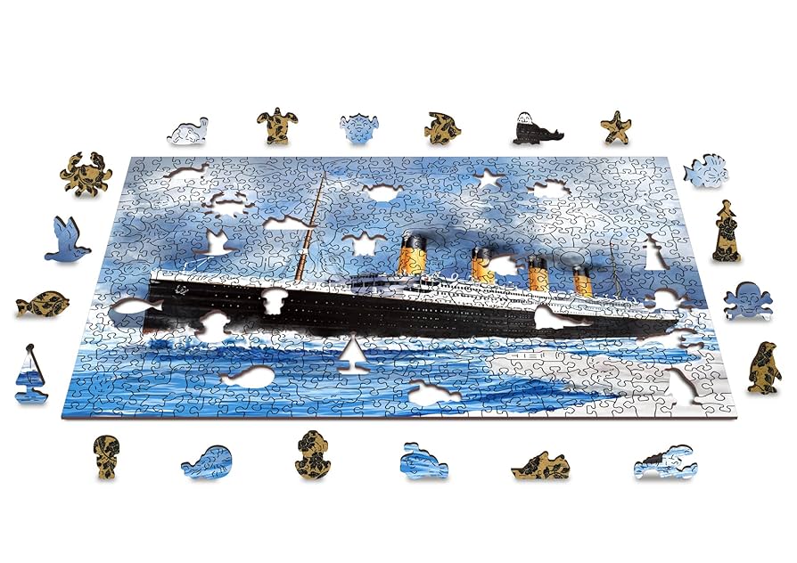 TITANIC パズル Amazon.com: CubicFun Titanic 3D LED Puzzles for Adults 88 CM